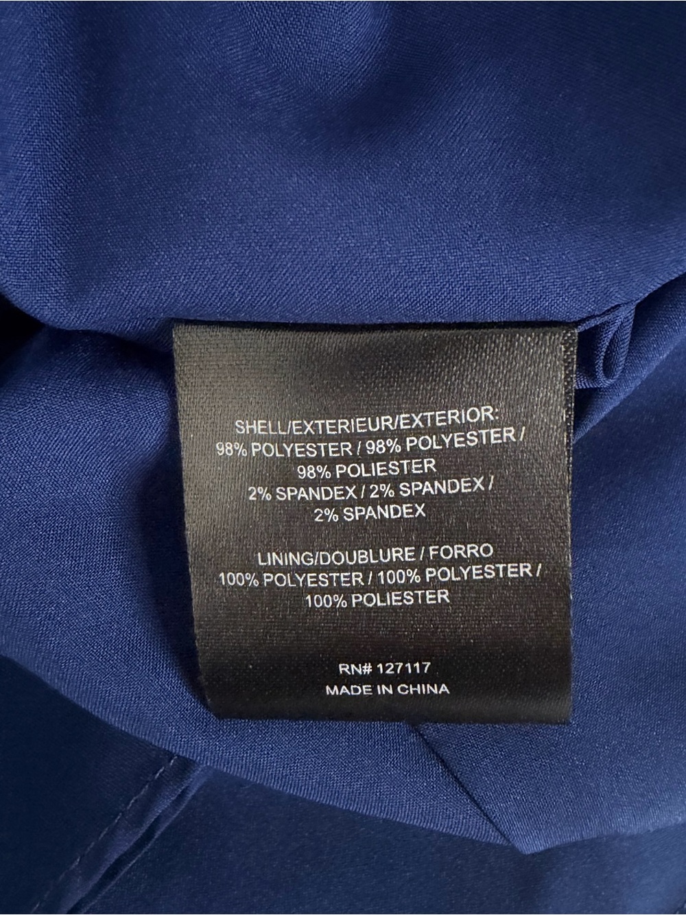 $496 Badgley Mischka Women Blue Twisted Front Long Sleeve A-Line Dress Size 2 - Picture 8 of 8